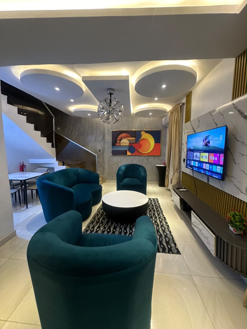 Shortlet apartment living room
